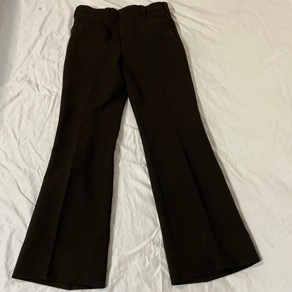 BROWN VINTAGE SLACKS/DRESS PANTS - Picture 3 of 7
